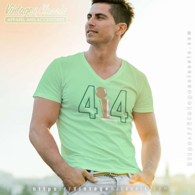 Milwaukee Bucks 414 Trophy V Neck TShirt Milwaukee Bucks 414 Trophy V Neck TShirt