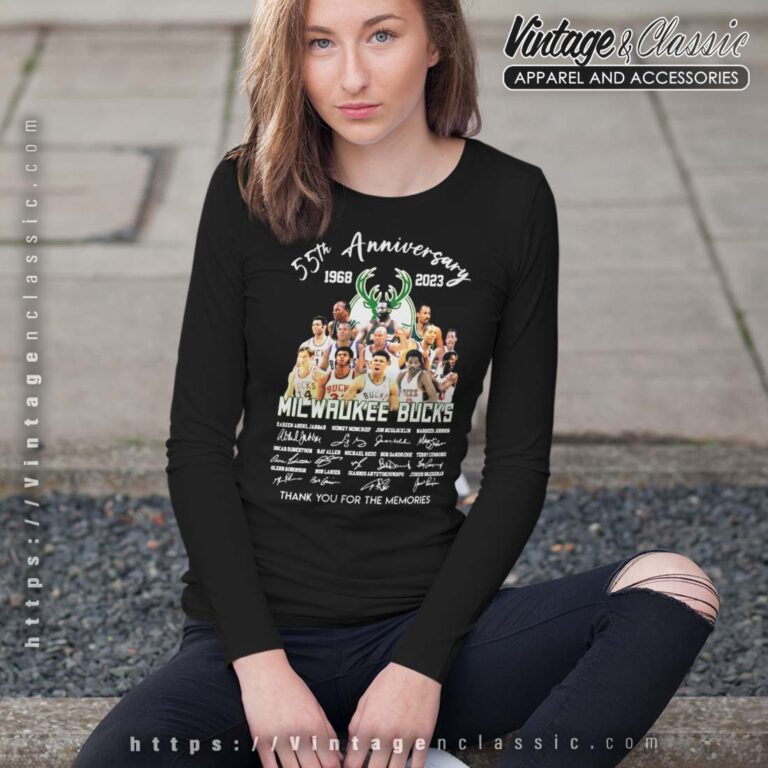 Milwaukee Bucks 55th Anniversary 1968 2023 Longsleeves Milwaukee Bucks 55th Anniversary 1968 2023 Longsleeves