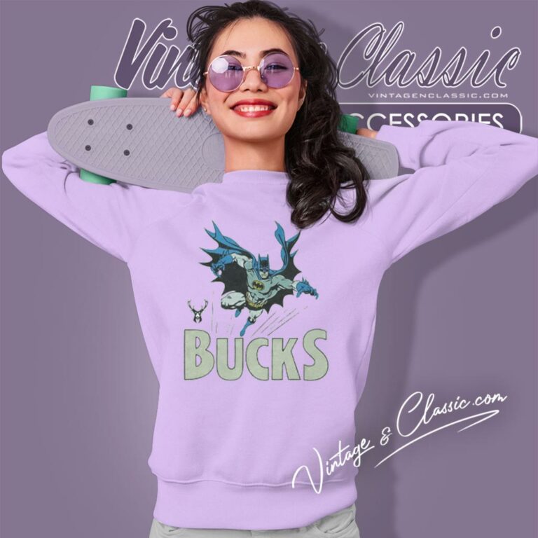 Milwaukee Bucks Batman Dc Comics Sweatshirt Milwaukee Bucks Batman Dc Comics Sweatshirt