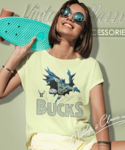 Milwaukee Bucks Batman Dc Comics Shirt 6 Milwaukee Bucks Batman Dc Comics Women T Shirt