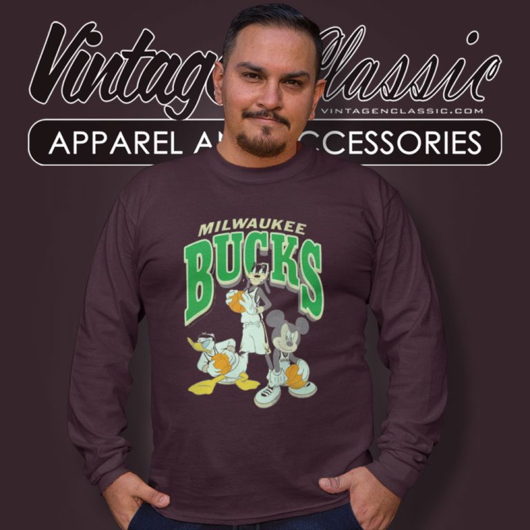 Milwaukee Bucks Disney Mickey Squad Long Sleeve Tee Milwaukee Bucks Disney Mickey Squad Long Sleeve Tee