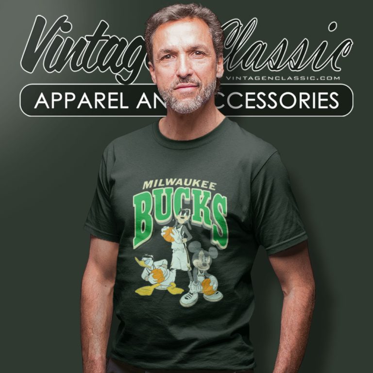 Milwaukee Bucks Disney Mickey Squad T Shirt Milwaukee Bucks Disney Mickey Squad T Shirt