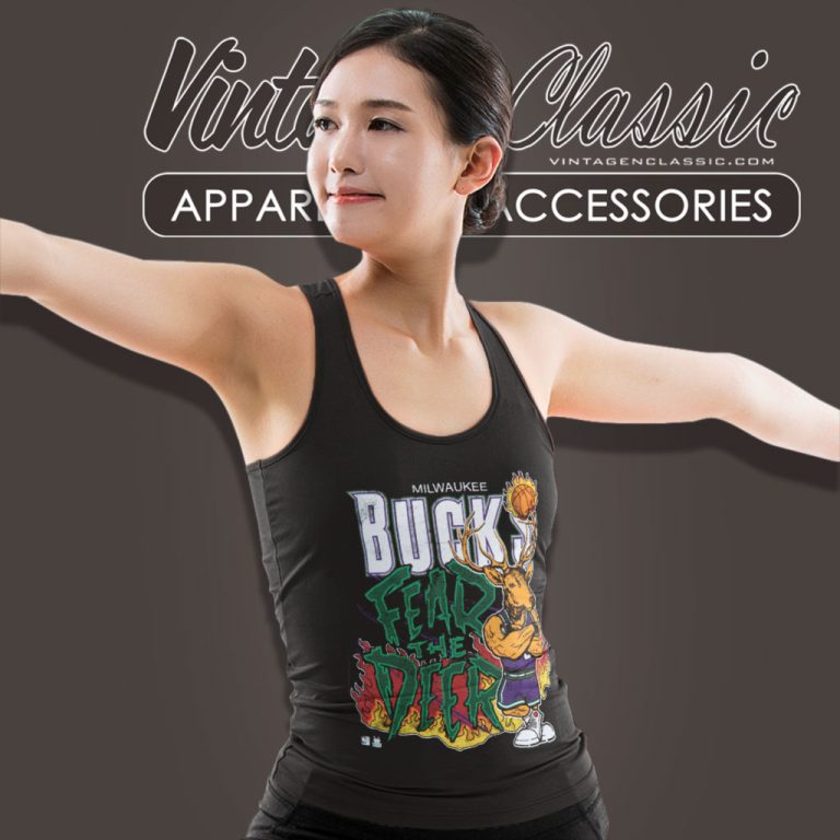Milwaukee Bucks Fear The Deer Tank Top Racerback Milwaukee Bucks Fear The Deer Tank Top Racerback