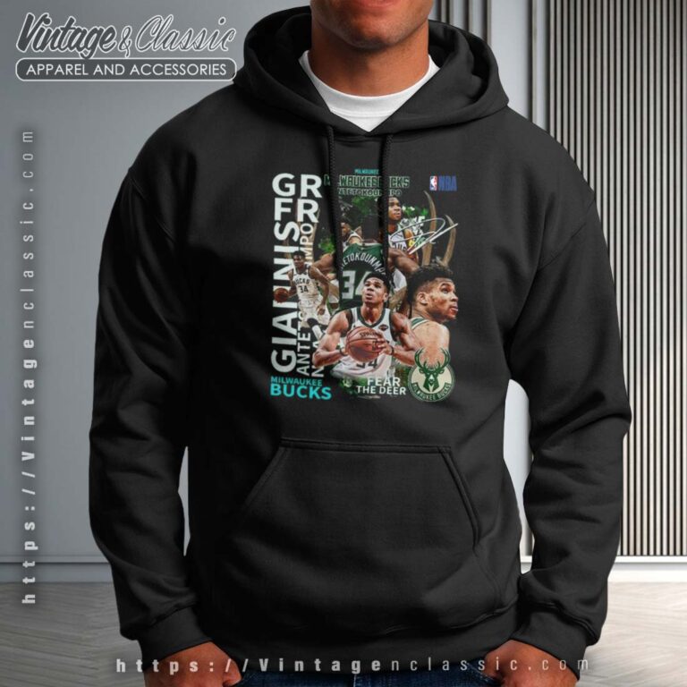 Milwaukee Bucks Giannis Antetokounmpo Hoodie Milwaukee Bucks Giannis Antetokounmpo Hoodie