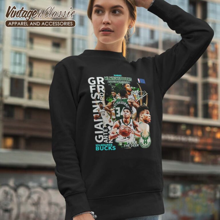 Milwaukee Bucks Giannis Antetokounmpo Sweatshirt Milwaukee Bucks Giannis Antetokounmpo Sweatshirt