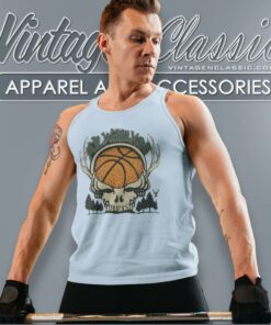 Milwaukee Bucks Grateful Dead Skull Tank Top Racerback