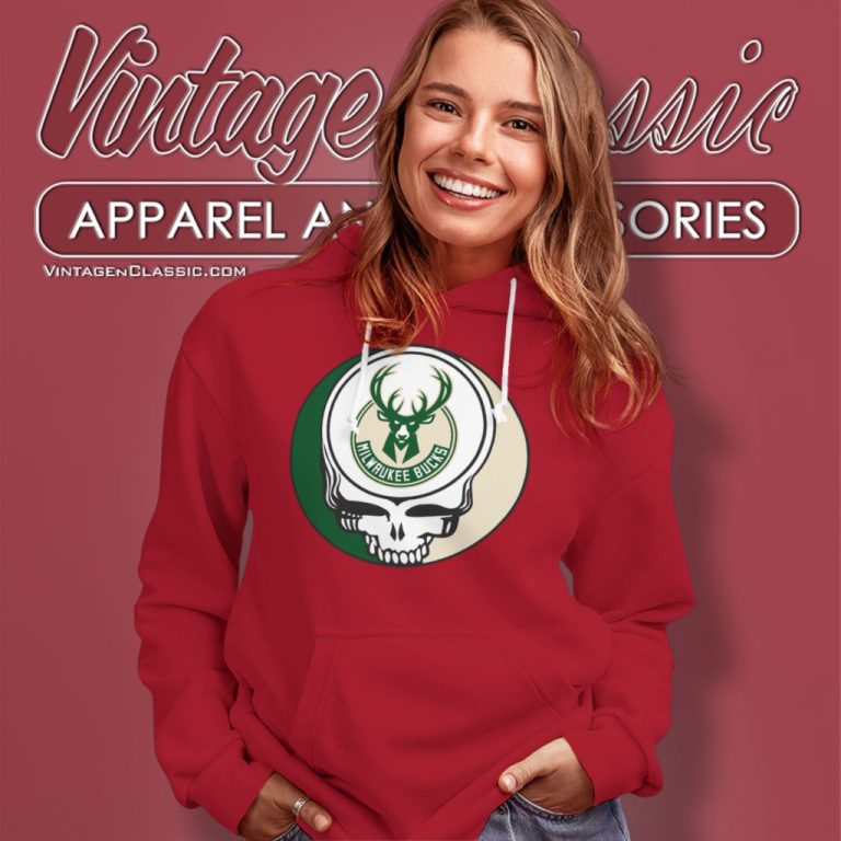Milwaukee Bucks Grateful Dead Steal Your Face Hoodie Milwaukee Bucks Grateful Dead Steal Your Face Hoodie