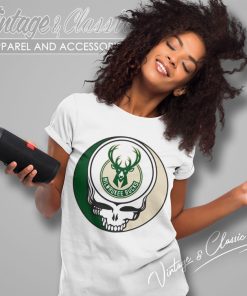 Milwaukee Bucks Grateful Dead Steal Your Face Women T Shirt