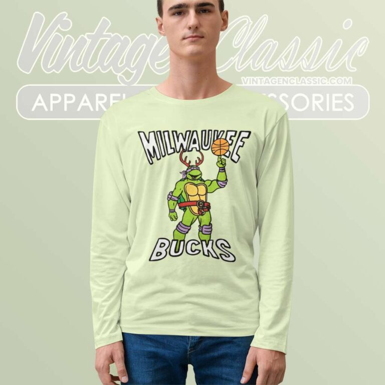 Milwaukee Bucks Homage Nba Teenage Mutant Ninja Turtles Long Sleeve Tee Milwaukee Bucks Homage Nba Teenage Mutant Ninja Turtles Long Sleeve Tee