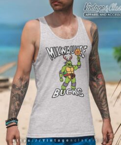 Milwaukee Bucks Homage Nba Teenage Mutant Ninja Turtles Tank Top Racerback