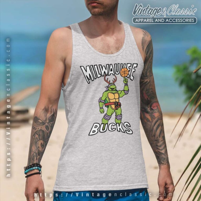 Milwaukee Bucks Homage Nba Teenage Mutant Ninja Turtles Tank Top Racerback Milwaukee Bucks Homage Nba Teenage Mutant Ninja Turtles Tank Top Racerback