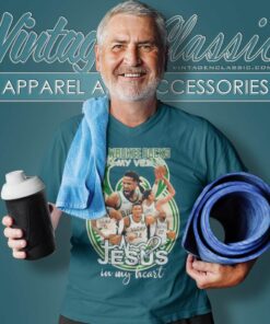 Milwaukee Bucks In My Veins Jesus In My Heart V Neck TShirt