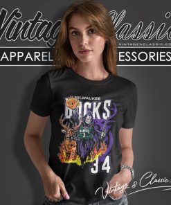 Milwaukee Bucks Nba 34 Warren Lotas Graphic Women T Shirt