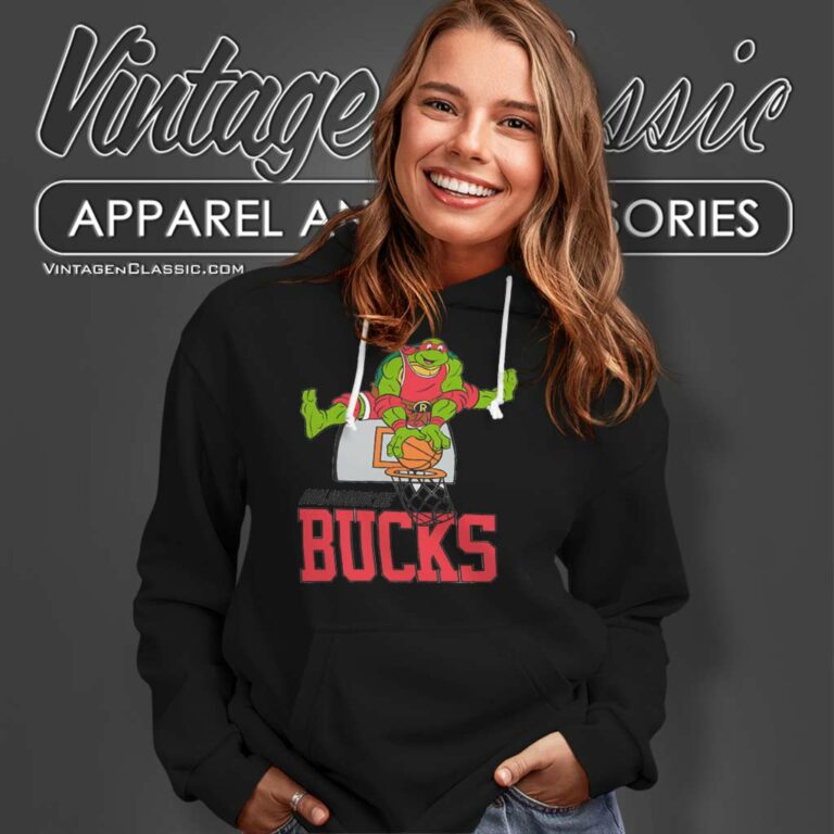 Milwaukee Bucks X Teenage Mutant Ninja Turtles Hoodie Milwaukee Bucks X Teenage Mutant Ninja Turtles Hoodie