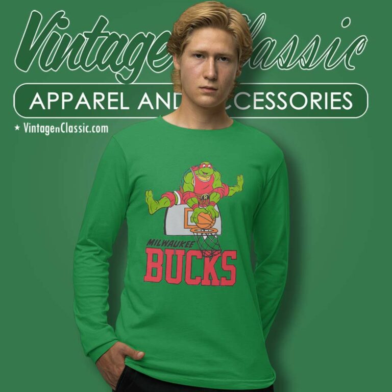 Milwaukee Bucks X Teenage Mutant Ninja Turtles Long Sleeve Tee Milwaukee Bucks X Teenage Mutant Ninja Turtles Long Sleeve Tee