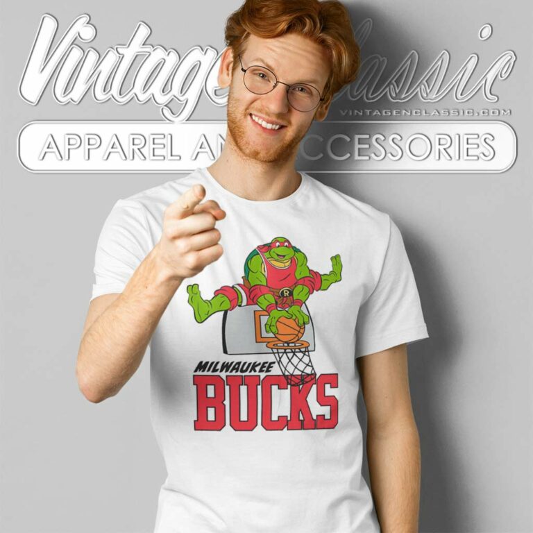 Milwaukee Bucks X Teenage Mutant Ninja Turtles T Shirt Milwaukee Bucks X Teenage Mutant Ninja Turtles T Shirt