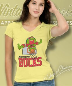 Milwaukee Bucks X Teenage Mutant Ninja Turtles V Neck TShirt