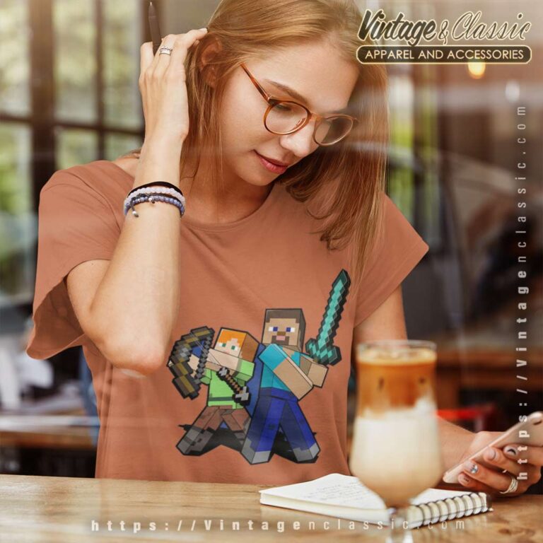 Minecraft Survival Mode Adult Women TShirt Minecraft Survival Mode Adult Women TShirt