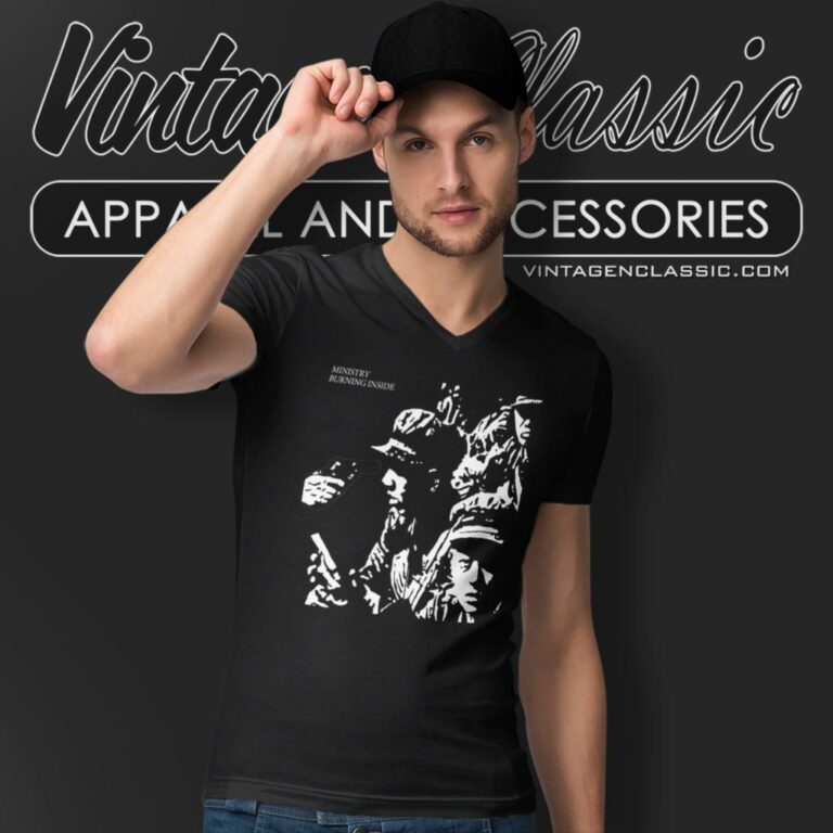 Ministry Burning Inside V Neck TShirt Ministry Burning Inside V Neck TShirt