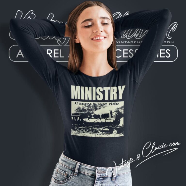 Ministry Caseys Last Ride Tour Long Sleeve Tee Ministry Caseys Last Ride Tour Long Sleeve Tee