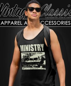 Ministry Caseys Last Ride Tour Tank Top Racerback