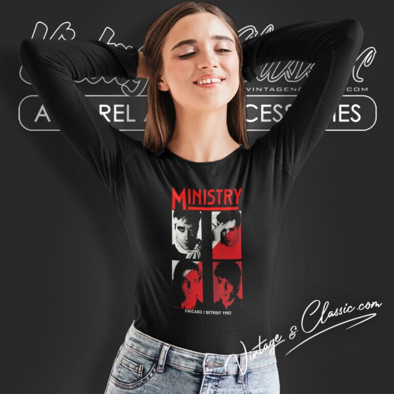 Ministry Chicago 1982 Long Sleeve Tee Ministry Chicago 1982 Long Sleeve Tee