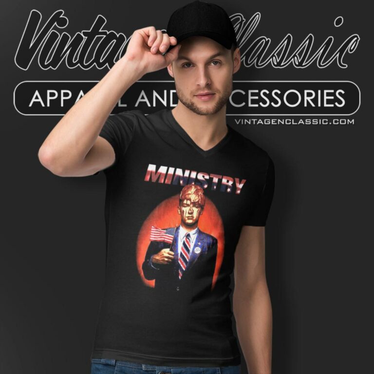 Ministry Filth Pig Sphinctour V Neck TShirt Ministry Filth Pig Sphinctour V Neck TShirt