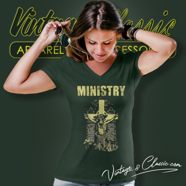 Ministry Holy Cow V Neck TShirt Ministry Holy Cow V Neck TShirt