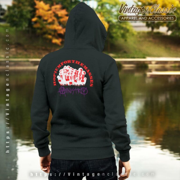 Ministry Hopium Album Backside Hoodie Ministry Hopium Album Backside Hoodie