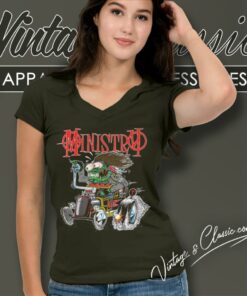 Ministry Hot Rod V Neck TShirt