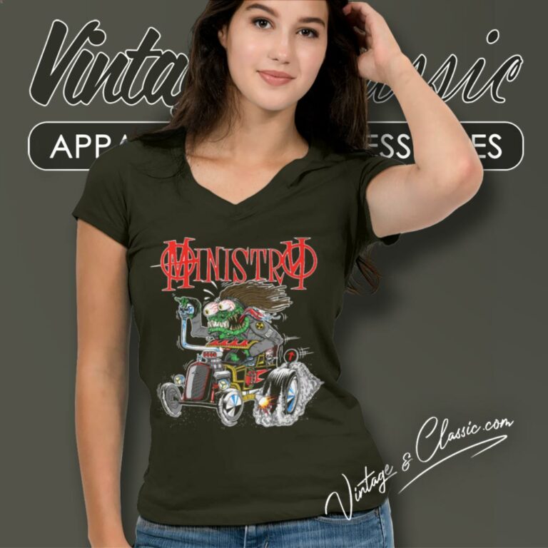 Ministry Hot Rod V Neck TShirt Ministry Hot Rod V Neck TShirt