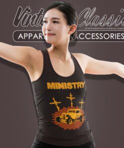 Ministry Jesus Built My Hotrod Tank Top Racerback