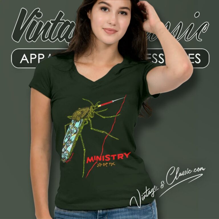 Ministry Just One Fix V Neck TShirt Ministry Just One Fix V Neck TShirt