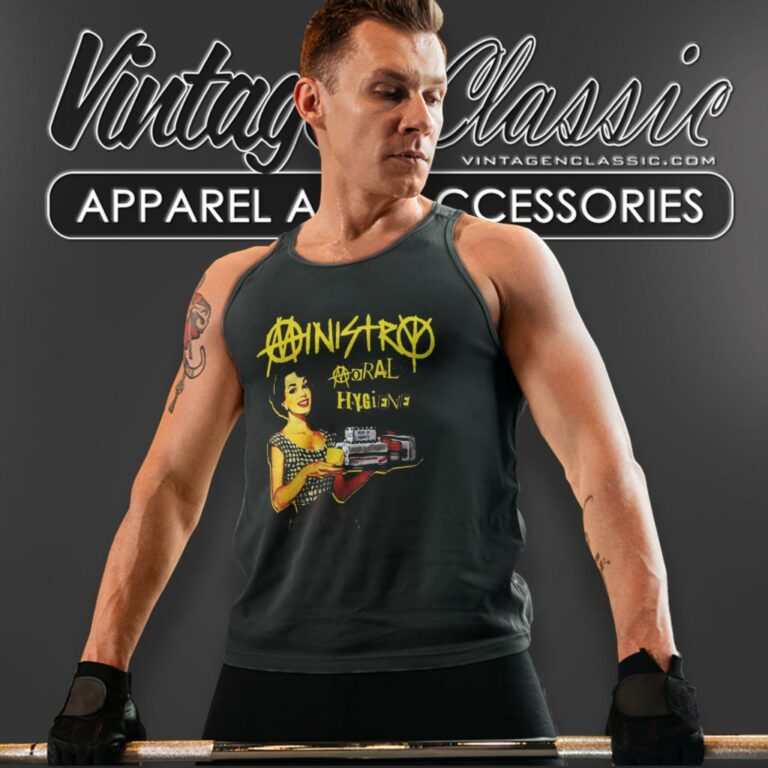 Ministry Moral Hygiene Tank Top Racerback Ministry Moral Hygiene Tank Top Racerback