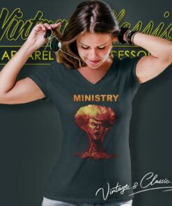 Ministry Mushroom Cloud V Neck TShirt