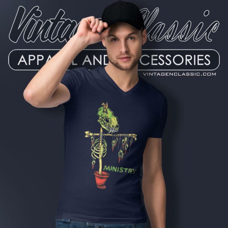 Ministry Scarecrow V Neck TShirt Ministry Scarecrow V Neck TShirt