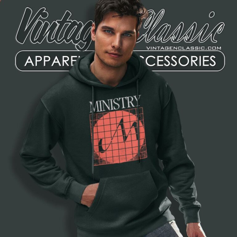 Ministry Shirt With Sympathy Grid Logo Hoodie Ministry Shirt With Sympathy Grid Logo Hoodie