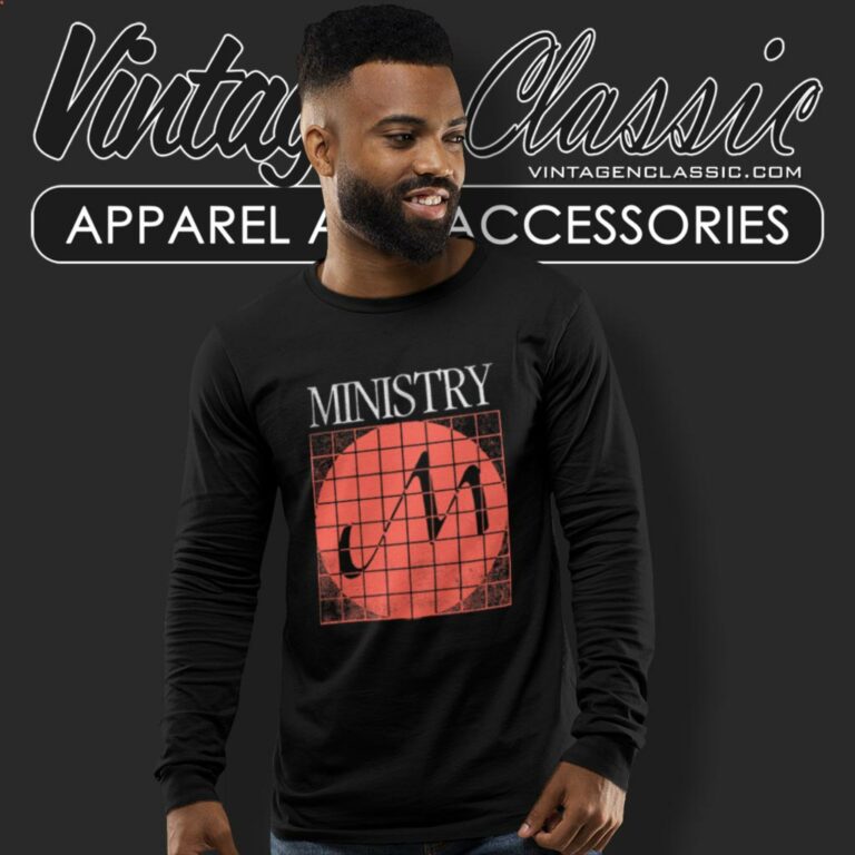 Ministry Shirt With Sympathy Grid Logo Long Sleeve Tee Ministry Shirt With Sympathy Grid Logo Long Sleeve Tee
