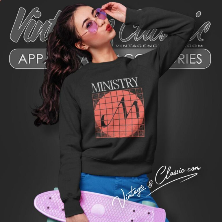 Ministry Shirt With Sympathy Grid Logo Sweatshirt Ministry Shirt With Sympathy Grid Logo Sweatshirt