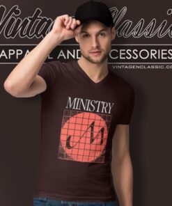 Ministry Shirt With Sympathy Grid Logo V Neck TShirt