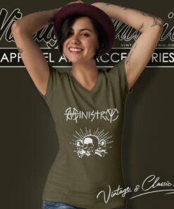 Ministry Skull V Neck TShirt