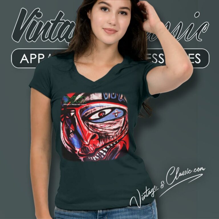 Ministry Stigmata Artwork V Neck TShirt Ministry Stigmata Artwork V Neck TShirt