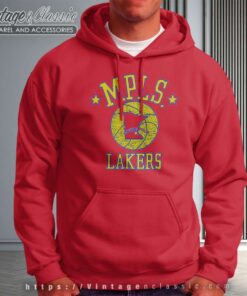 Minneapolis Lakers Vintage Retro Logo Hoodie