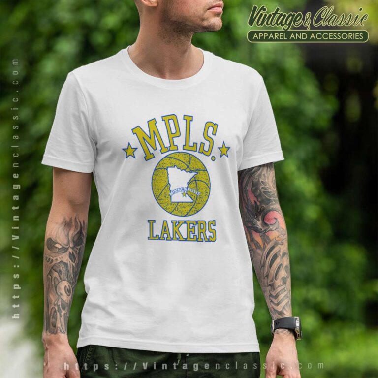 Minneapolis Lakers Vintage Retro Logo T Shirt Minneapolis Lakers Vintage Retro Logo T Shirt