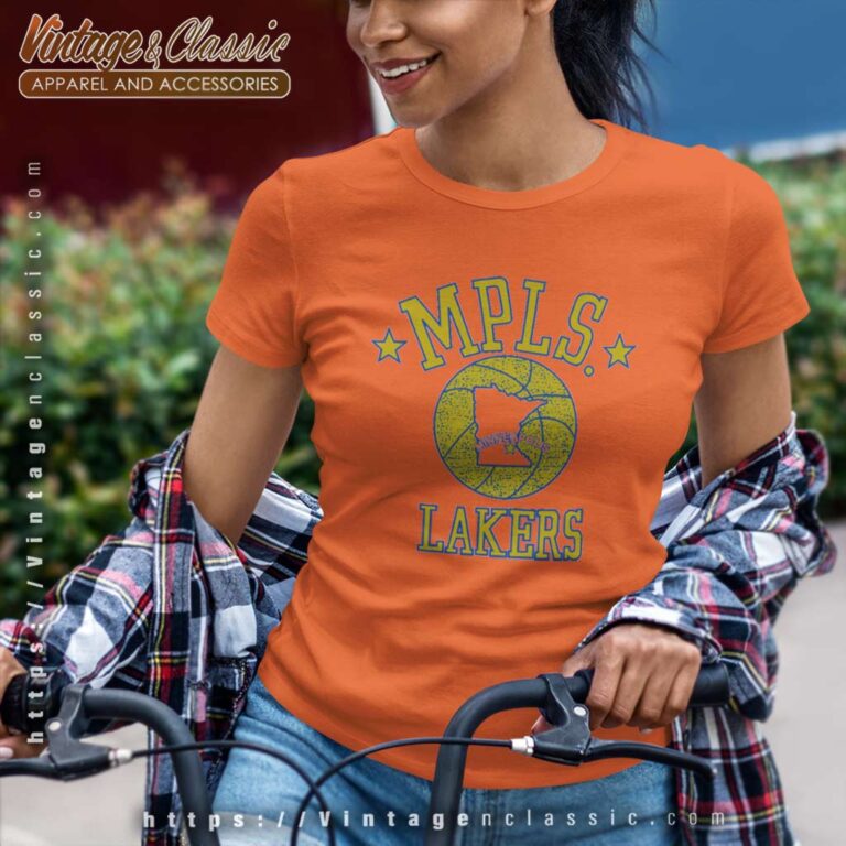 Minneapolis Lakers Vintage Retro Logo Women TShirt Minneapolis Lakers Vintage Retro Logo Women TShirt