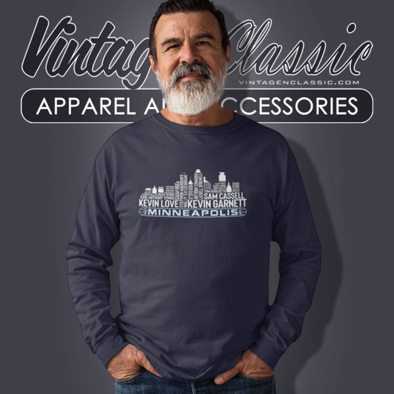 Minnesota Basketball Team All Time Legends Shirt Minneapolis City Skyline Long Sleeve Tee Minnesota Basketball Team All Time Legends Shirt Minneapolis City Skyline Long Sleeve Tee