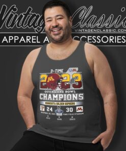 Minnesota Golden Gophers 3 Time Quick Lane Bowl Champions 2023 Tank Top Racerback
