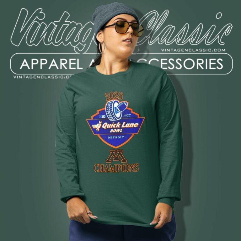 Minnesota Golden Gophers Champions 2023 Quick Lane Bowl Long Sleeve Tee Minnesota Golden Gophers Champions 2023 Quick Lane Bowl Long Sleeve Tee