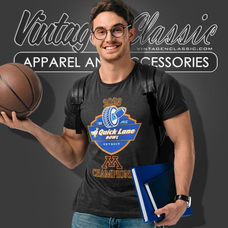 Minnesota Golden Gophers Champions 2023 Quick Lane Bowl T Shirt Minnesota Golden Gophers Champions 2023 Quick Lane Bowl T Shirt