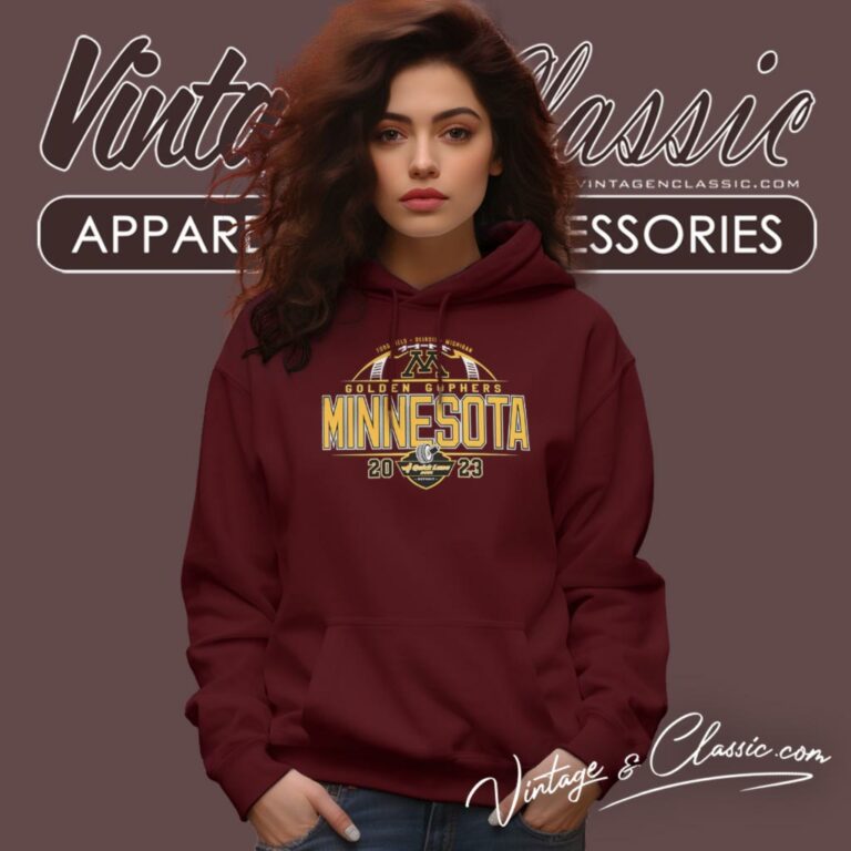 Minnesota Golden Gophers Ford Field Detroit Michigan Quick Lane Bowl 2023 Hoodie Minnesota Golden Gophers Ford Field Detroit Michigan Quick Lane Bowl 2023 Hoodie